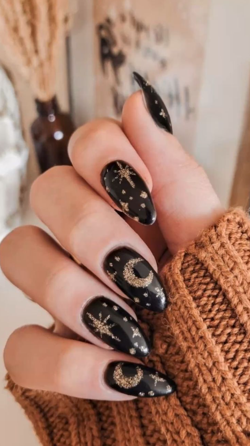 Halloween Nails Pink Nails Nails Gel Nails Holloween Nails Star Nails