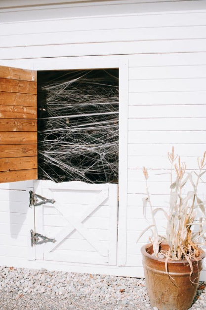 Hang Some Cobwebs Across An Open Window Or Door