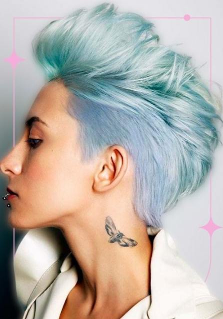 Pixie Mohawk With Rich Color Ideas