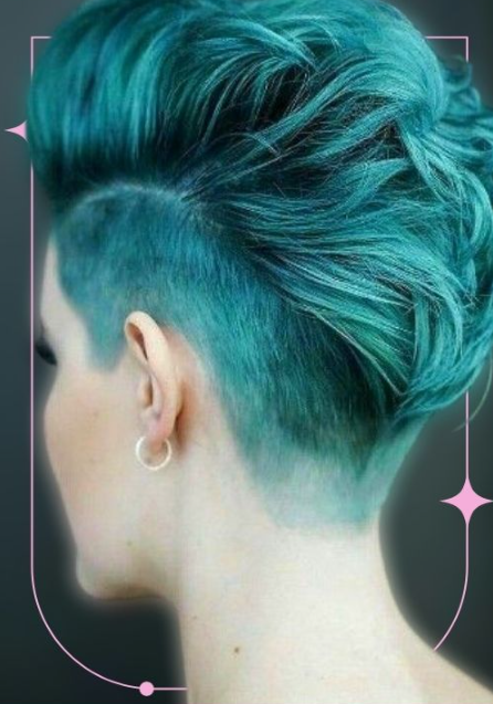 Pixie Mohawk With Rich Color Photo