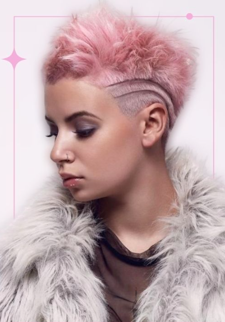 Pixie Mohawk With Rich Color Pictures