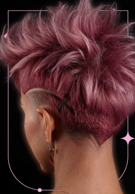 Pixie Mohawk With Rich Color