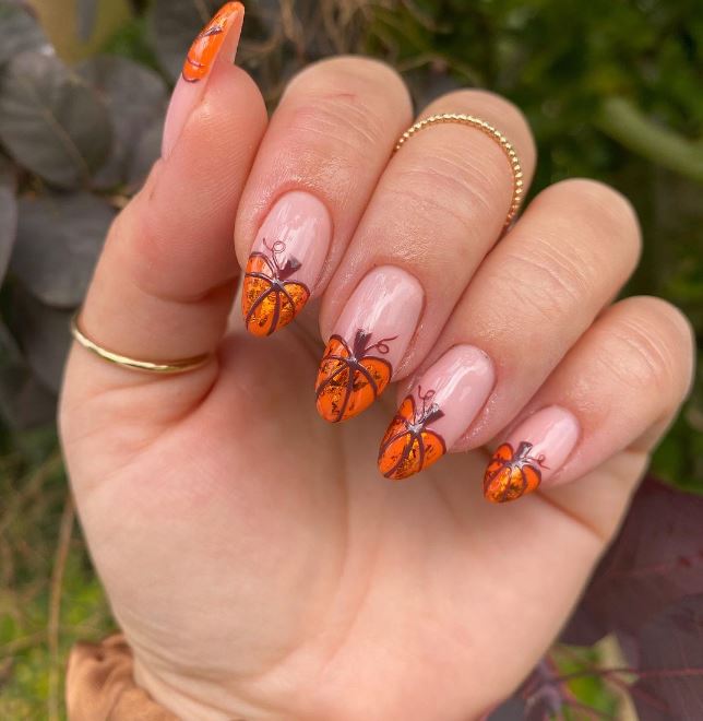 Pumpkin French Tips