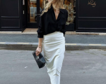 White Midi Skirt