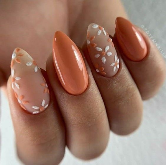 Cute Nails For Fall Fall Gel Nails September Nails Fall Acrylic Nails Short Acrylic Nails Designs Simple Fall Nails