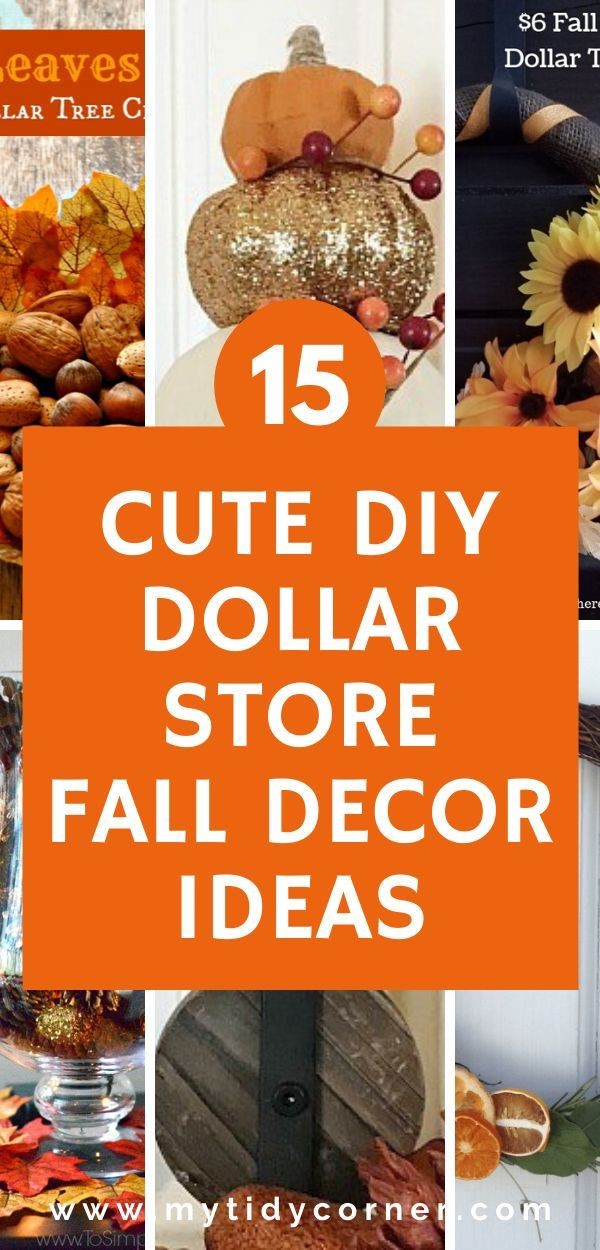 DIY Dollar Store Fall Decor Ideas