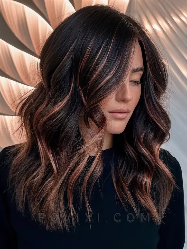 Fall Hair Colors For Brunettes 2024 Ideas Balayage Red, Caramel Highlights For Short, Long Hair