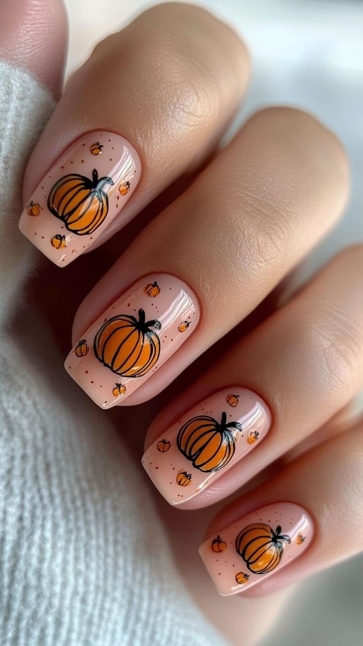 Fall Nail Designs Nail Designs Green Nail Designs Cute Nail Designs Pumpkin Nails Spice Nails