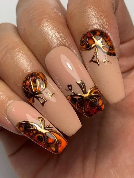 Halloween Acrylic Nails Spooky Designs And Ideas Nail Art Nail Designs Fall Nail Art Designs Halloween Nail Designs Halloween Acrylic Nails Fall Acrylic Nails