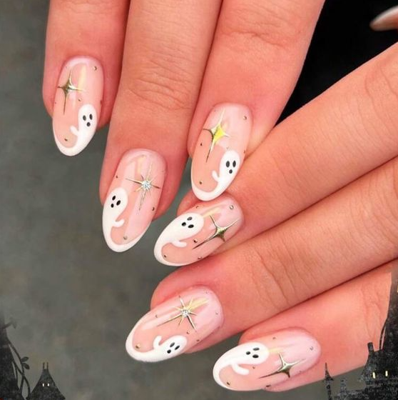 Halloween Nails Cute Halloween Nails Halloween Nail Designs Gel Nails Halloween Nail Art Nail Designs