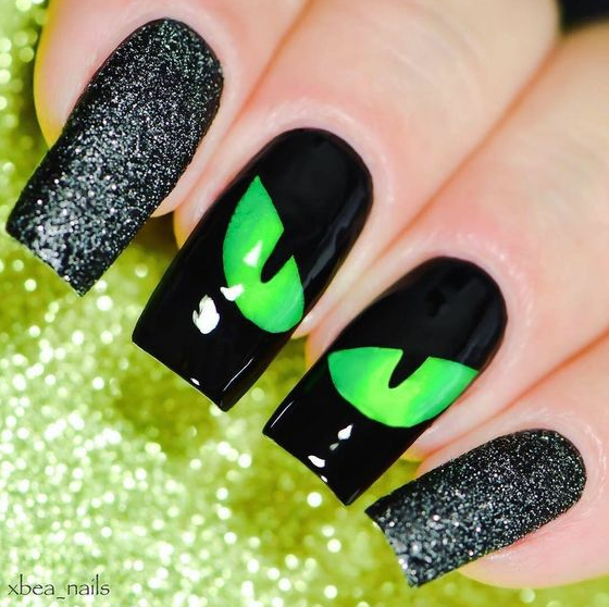 Halloween Nails Easy Cat Nails Holloween Nails Halloween Nail Designs Cute Halloween Nails Nail Vinyls