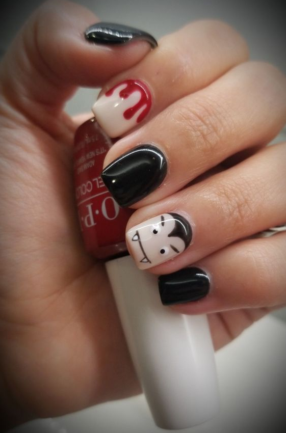 Halloween Nails Easy Cute Halloween Nails Halloween Nails Diy Halloween Nail Designs Fancy Nails Pretty Nails