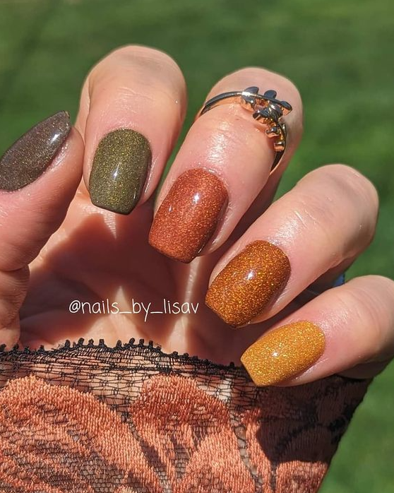 Nail Colors Nail Designs Fall Gel Nails Nail Art Thanksgiving Nails September Nails