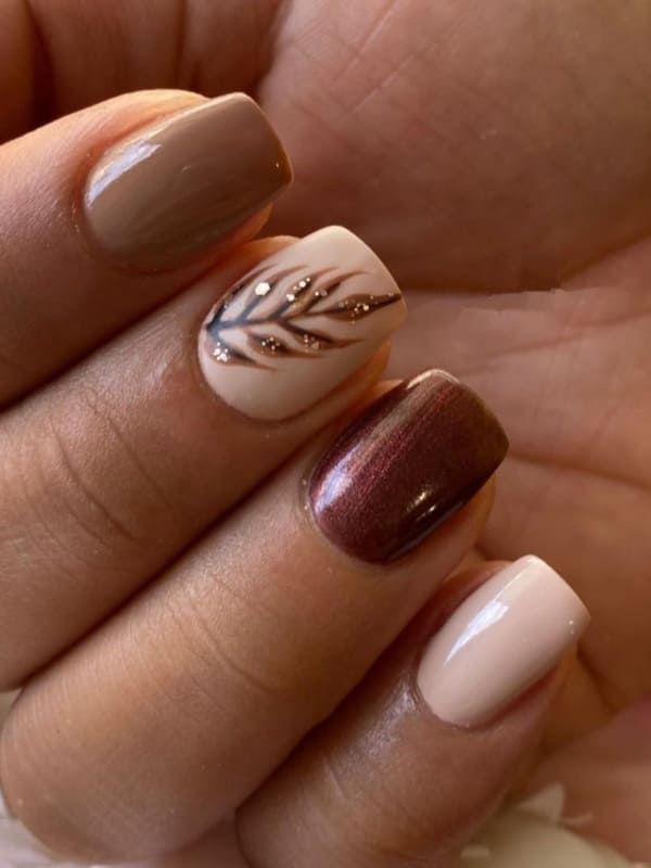 Nail Designs Fall Gel Nails Cute Nails For Fall Thanksgiving Nails Nail Colors Thanksgiving Nail Designs