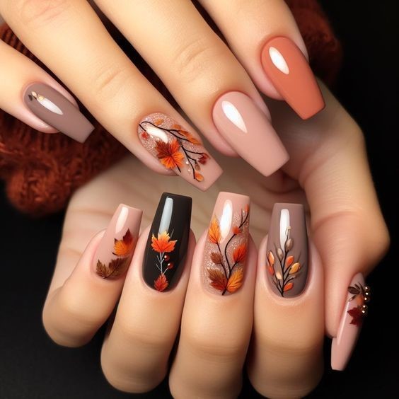 Nail Designs Nail Art November Nail Designs Fall Nail Designs Autumn Nails Fall Gel Nails