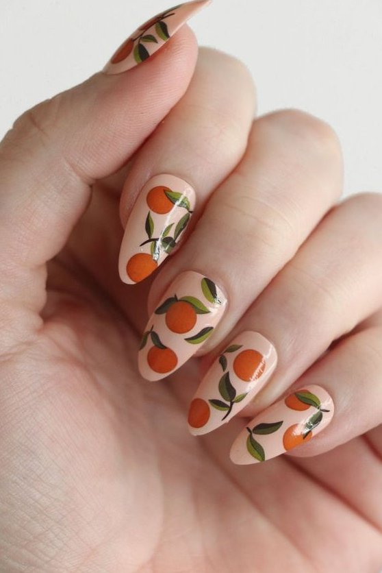 Nails Designs Lemon Nails Gel Nails Nails Nail Art Fruit Nail Art