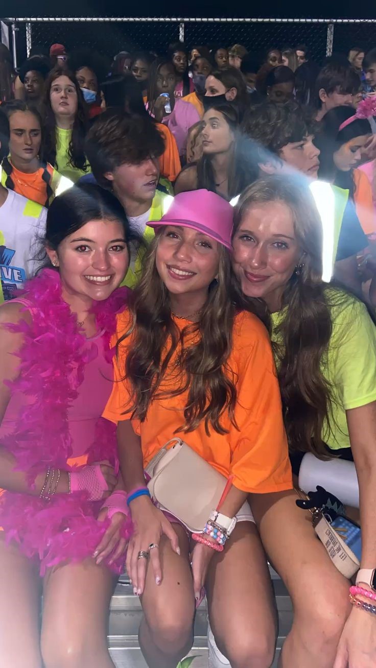 Neon Party Outfits Football Game Outfit Glow Party Outfit Football Season Outfits Spirit Week Outfits Neon Outfits