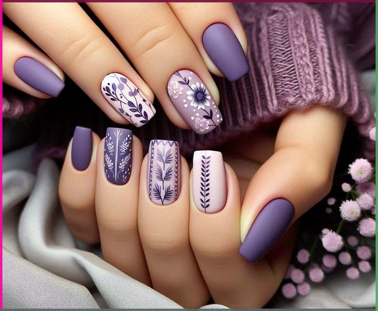 Purple Nails Nail Designs Nail Colors Pretty Nails Fashion Nails Stylish Nails