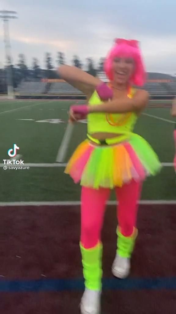 Spirit Week Outfits Cheer Pratice Outfits Pretty Halloween Costumes Cheerleading Outfits Football Game Outfit Neon Tutu