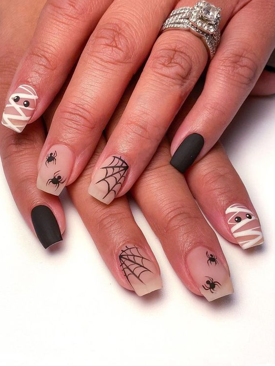 Stylish Nails Halloween Nails Gel Nails Nail Accessories Holiday Nails Nail Designs