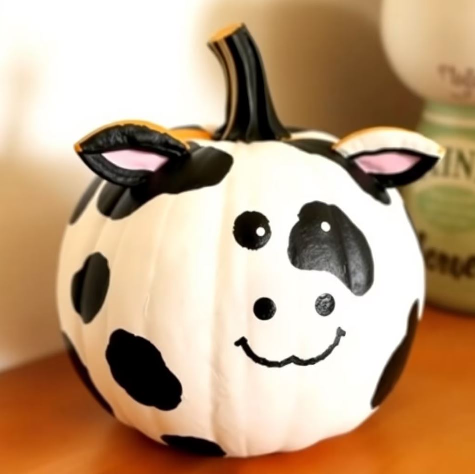 Amazing Cow Pumpkin Picture