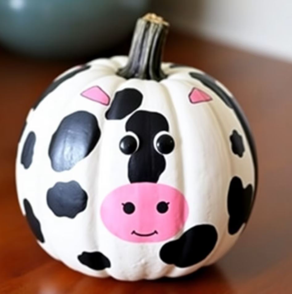 Best Cow Pumpkin Photo