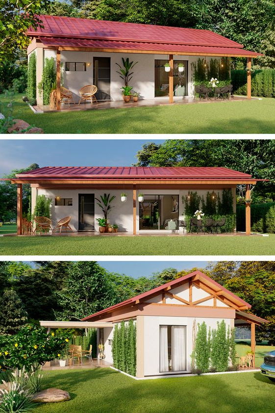 Casas De Campo Casas De Campo Con Galería Cottage Style House Plans Village House Design House Exterior Small House Design Exterior Dream House Exterior Beautiful House Plans