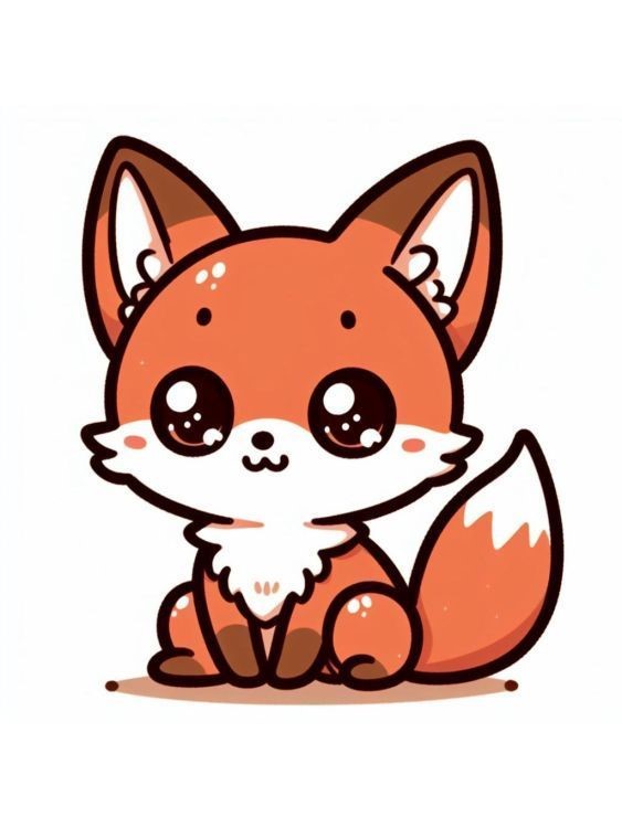 Charming Fox Cub Cuteness Playful Cute Animal Drawings Cute Fox Drawing Cute Animal Drawings Baby Animal Drawings Cute Kawaii Animals Cute Animals Cute Easy Drawings