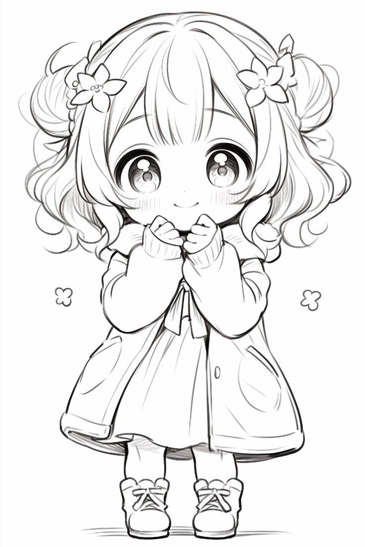 Dibujo De Chica Manga Para Colorear Dibujo Manga Bonito Para Colorear De Una Niña Manga Coloring Page Cute Sketches Chibi Drawings Anime Drawings Coloring Pages Anime Lineart Cute Drawi