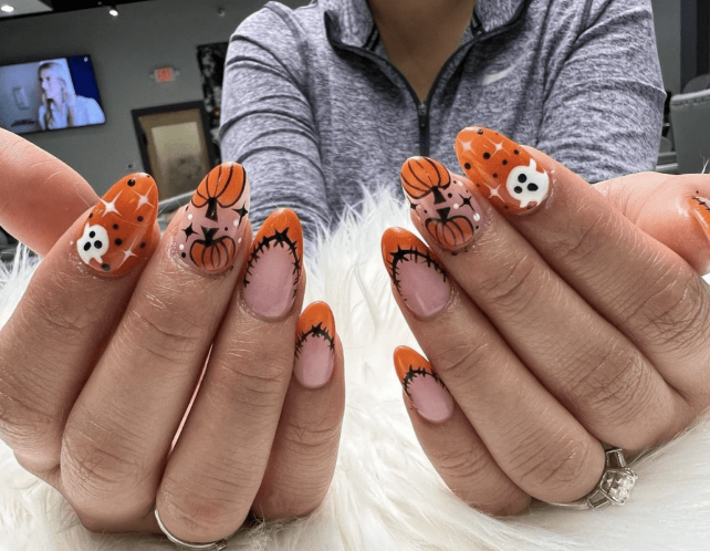 Fun Halloween Nail Ideas With Ghosts And Pumpkins