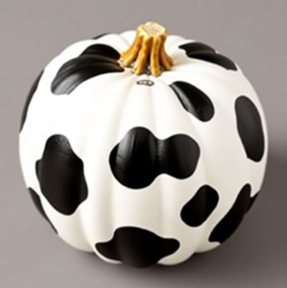 Gorgeous Cow Pumpkin Inspiration