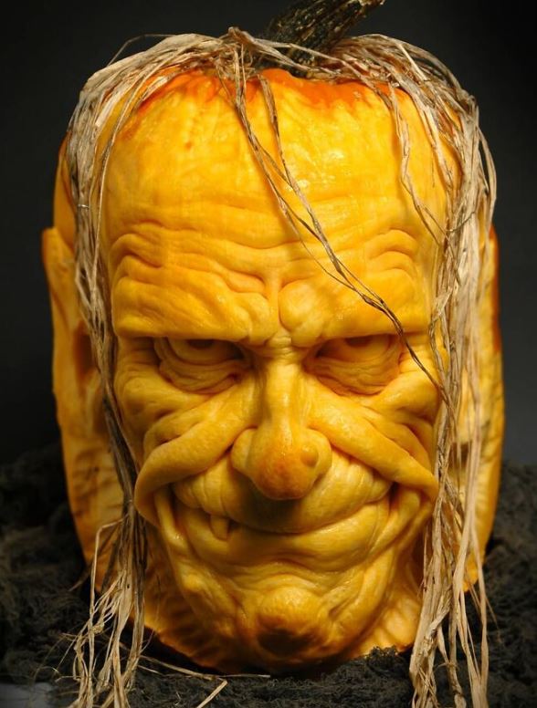 Halloween Is Upon Us! Happy October, All. It's Actually Kind Of Remarkable What A Good Sculpture Medium Pumpkin Can Be