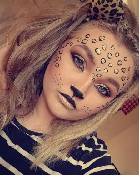 Leopard Makeup & Costume