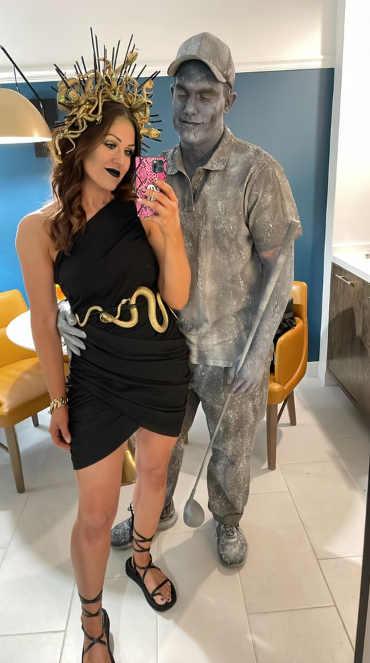 Medusa And Statue Man Costume