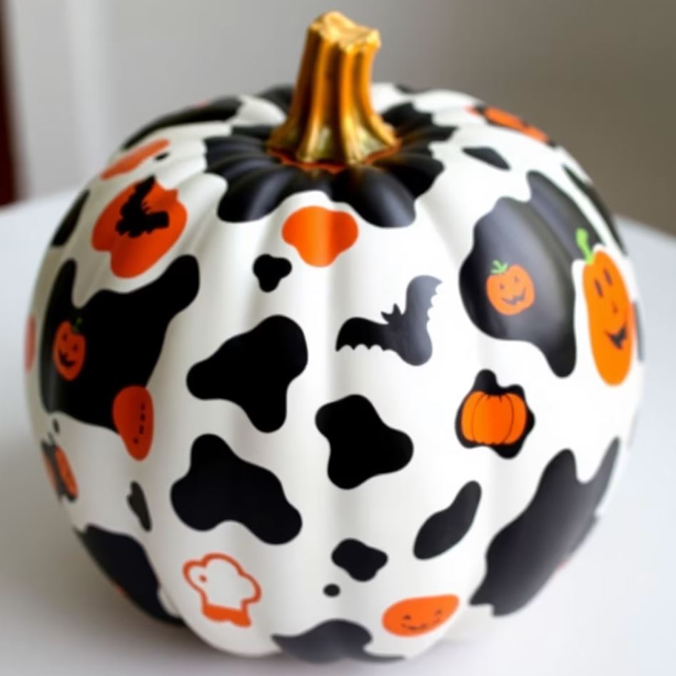 Outstanding Cow Pumpkin Photo