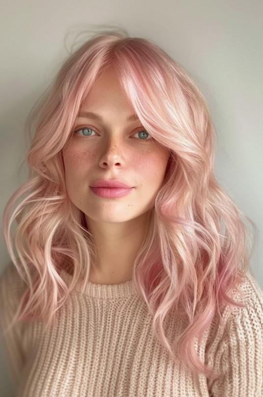 Pastel Pink Blonde For A Playful Touch