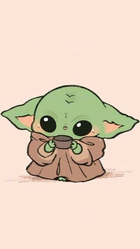 Plano De Fundo De Desenhos Animados Papel De Parede Bonito Para Iphone Adesivos Bonitos Yoda Wallpaper Cute Little Drawings Cute Cartoon Wallpapers Cute Easy Drawings Disney Wallpaper C