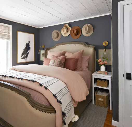 Rich Charcoal Bedroom Color