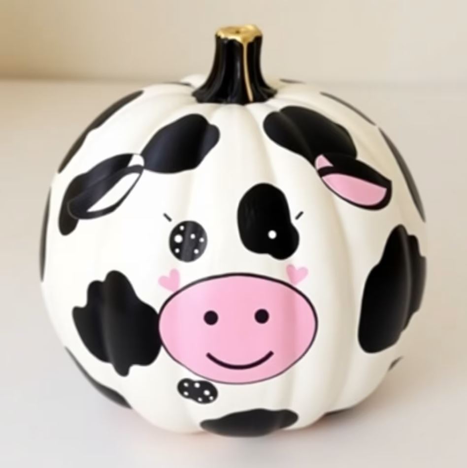 Stunning Cow Pumpkin Gallery