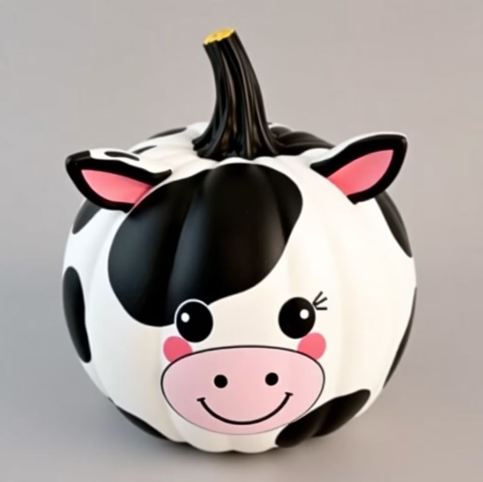 Stunning Cow Pumpkin Ideas