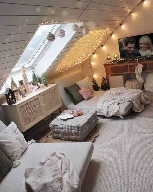 Stylish Attic Bedroom Photo