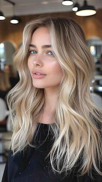 The Classic Long Blonde Waves