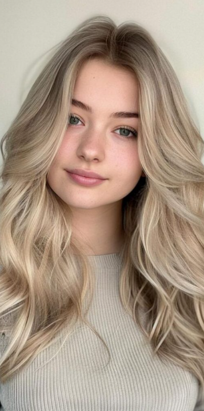 The Youthful Soft Blonde Waves