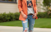 Vintage Blazer And Graphic Tee Ideas