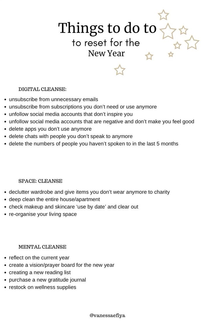 Amazing New Years Resolution List Inspiration