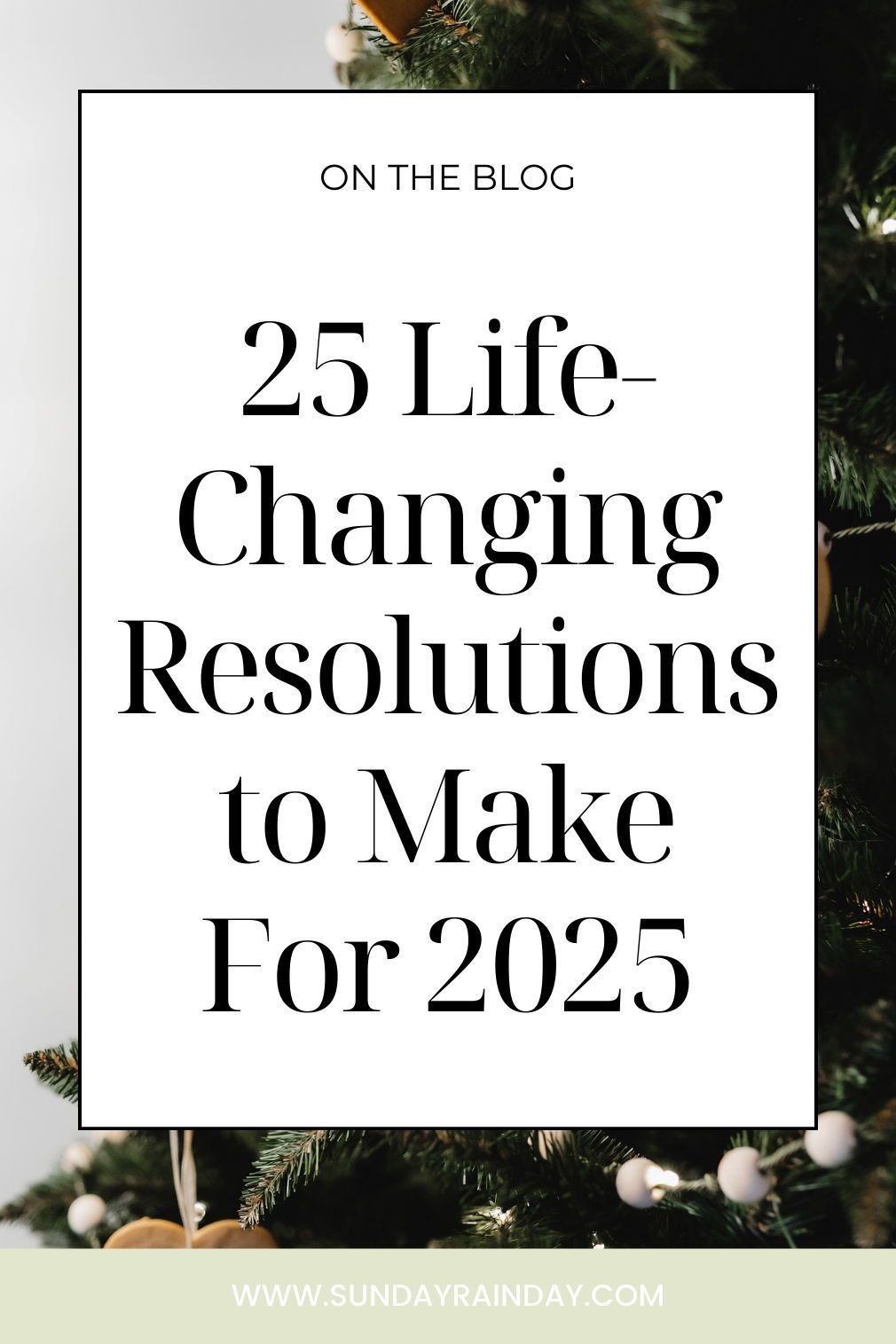 Awesome New Years Resolution List Inspiration