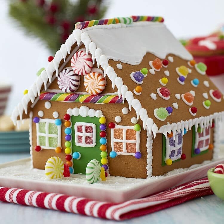 Classy Homemade Gingerbread House Photo